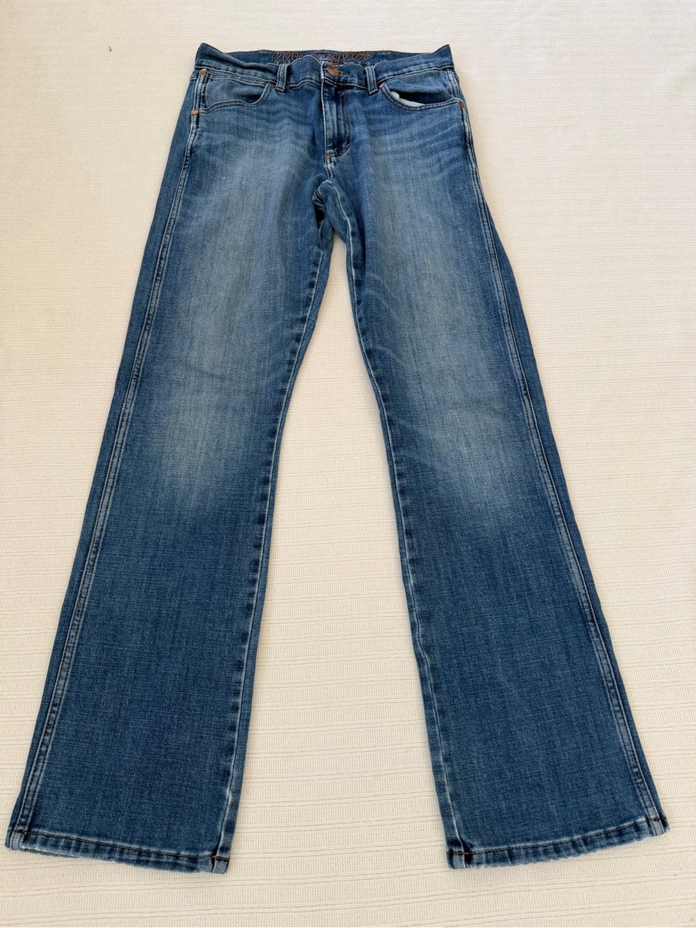 Wrangler Retro Slim Bootcut Jeans Medium Wash Western Denim 31x36 BeS2